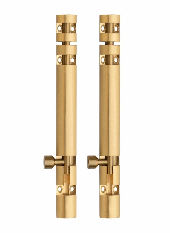 SENSI 2 Pack Premium Aluminum Tower Bolt 4 Inch | Heavy Duty Tower Bolt for Main Door, Bathroom & Bedroom | Kundi Door Latch, Chitakni for Home, Office Doors & Windows | Premium Gold Finish - Image 1